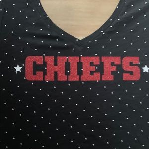 Kansas City Chiefs polka dot long sleeve tshirt